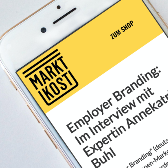 Interview von Annekatrin Buhl mit Marktkost zu Employer Branding